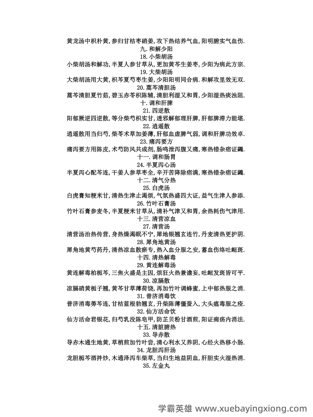 中医执业医师《中医方剂学》复习要点（9） - 03_《中医方剂学》复习资料_《中医方剂学》第七版歌_第2页_学霸英雄_www.xuebayingxiong.com