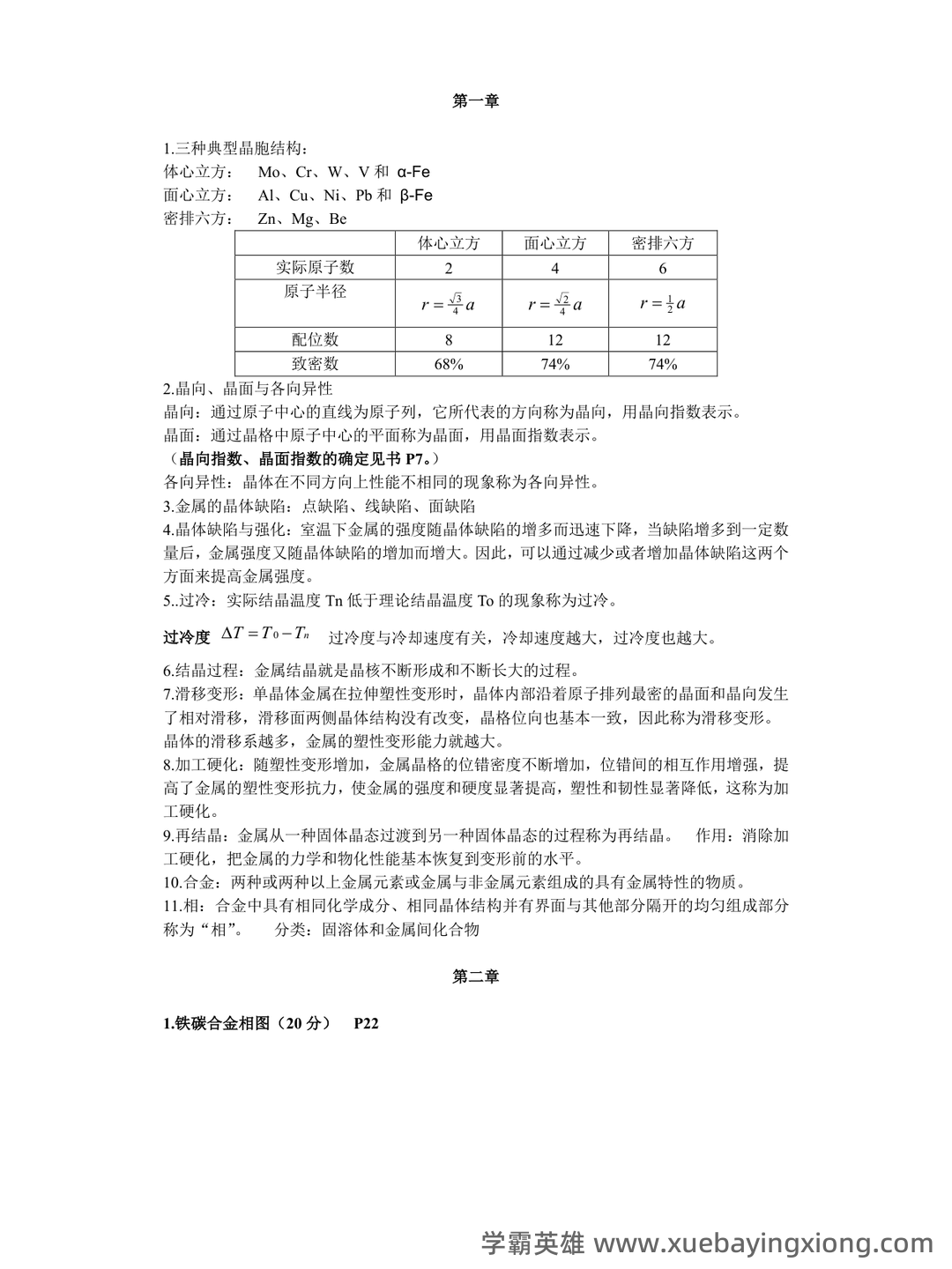 工程材料 造价管理名词解释 - 02_《工程材料》复习资料_《工程材料》知识点总结_第1页_学霸英雄_www.xuebayingxiong.com