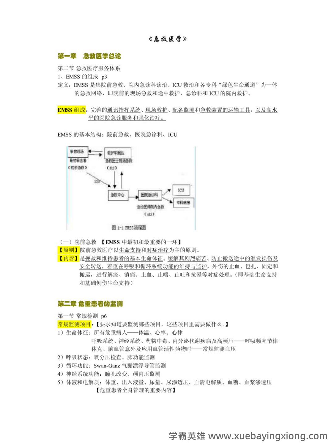 急救医学考试题库及答案 - 02_《急救医学》复习资料_《急救医学》知识点_第1页_学霸英雄_www.xuebayingxiong.com